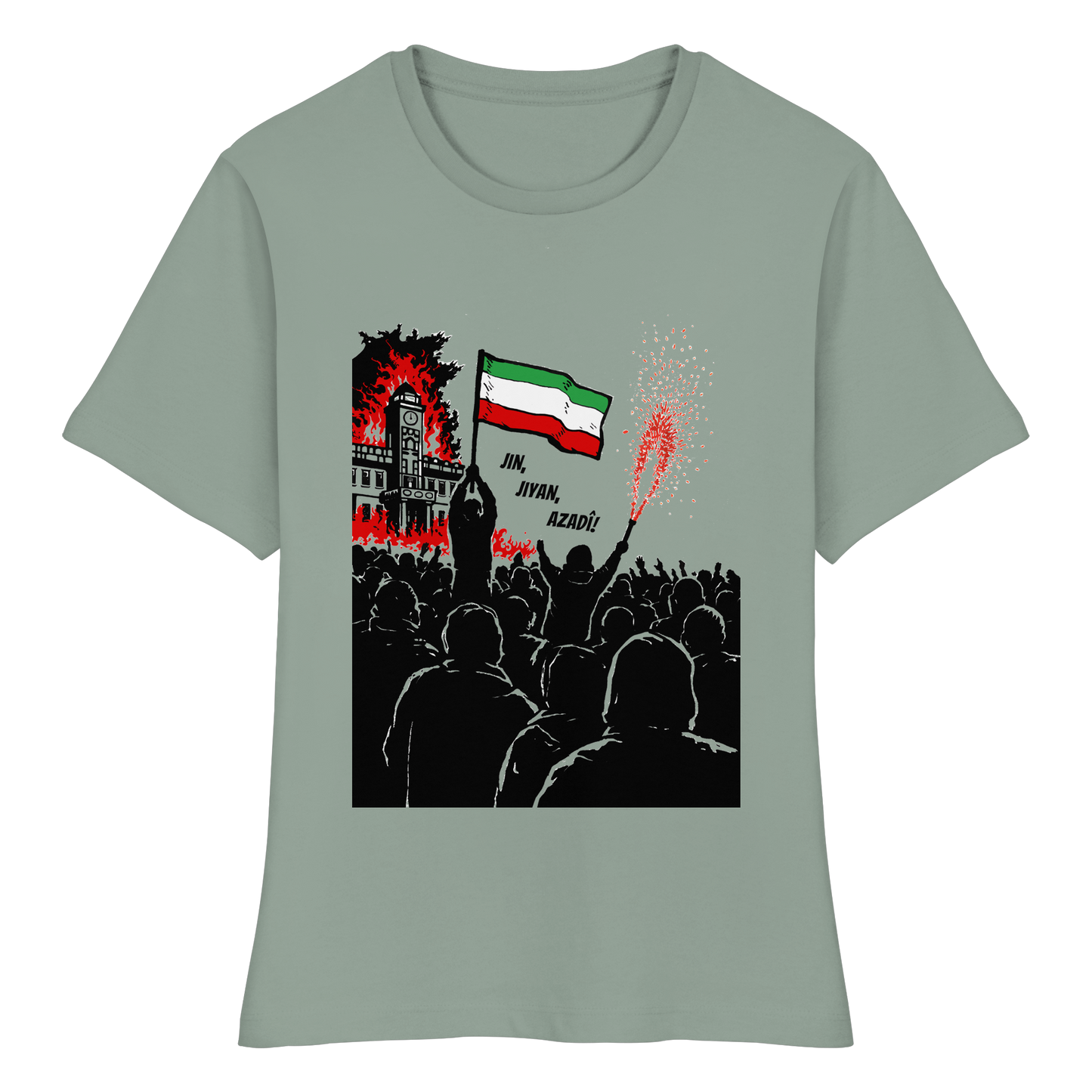Jin, Jiyan, Azadi! - Tailliertes T-Shirt