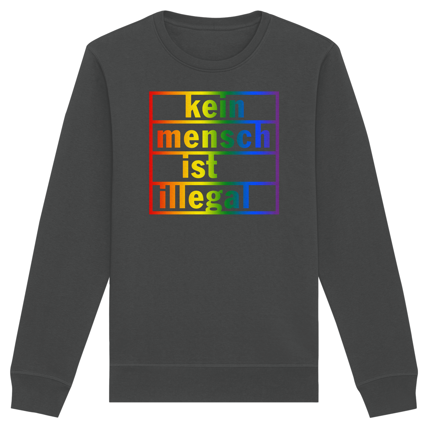 Kein Mensch ist illegal (Regenbogen) - Sweatshirt
