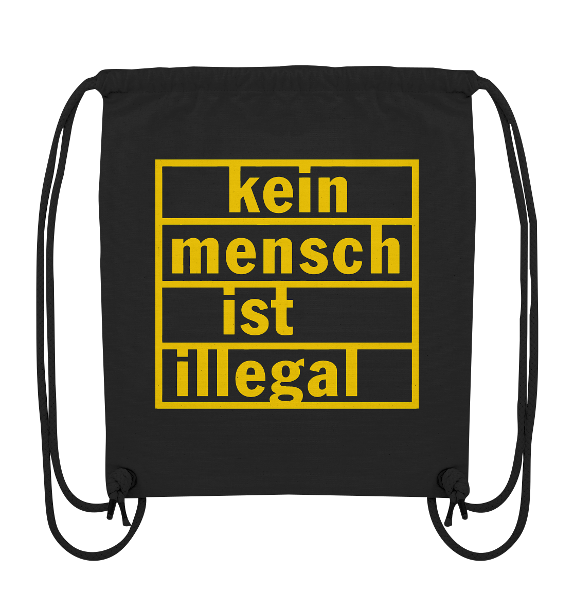 Kein Mensch ist illegal (Gelb) - Sportbeutel