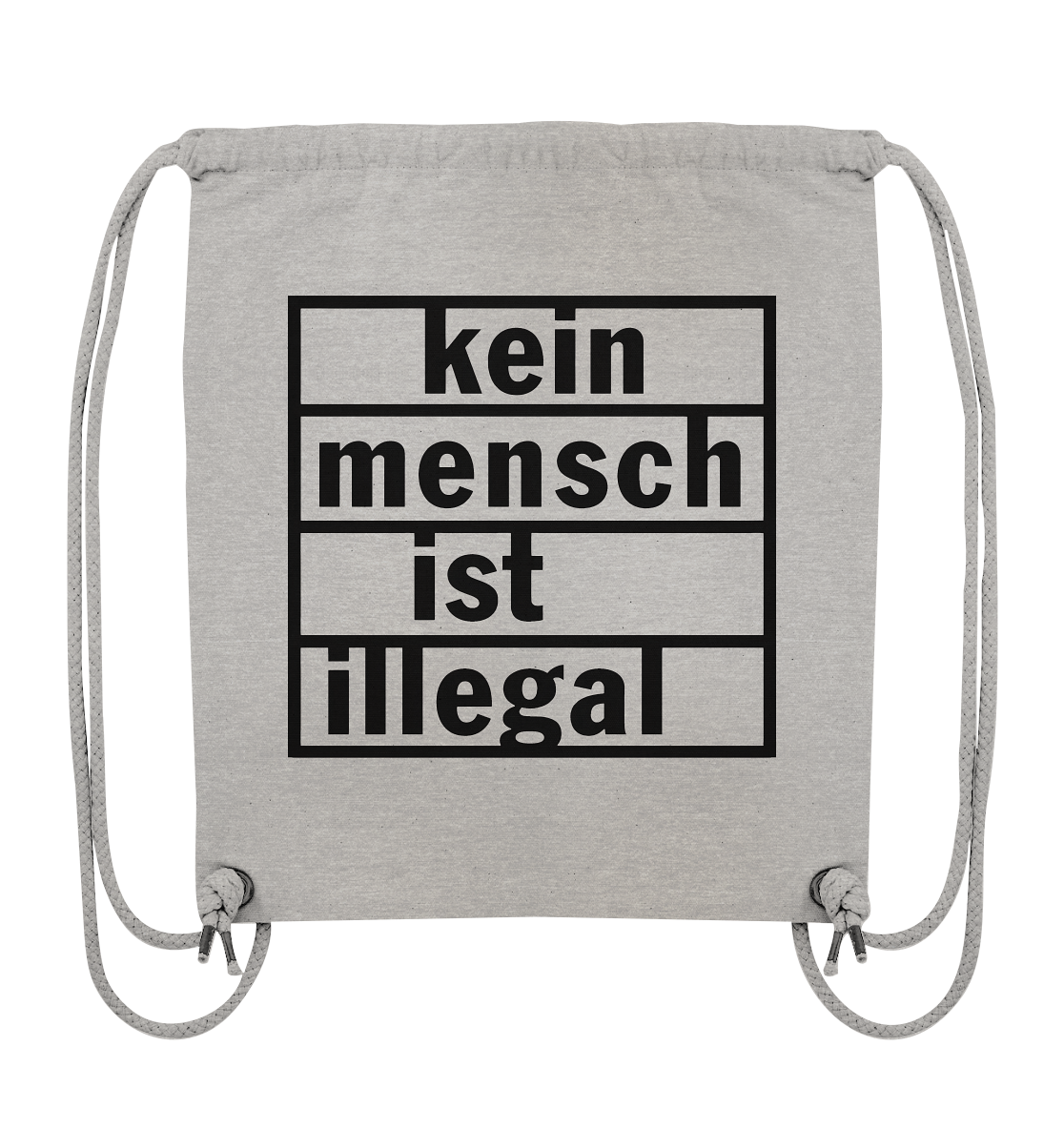 Kein Mensch ist illegal (Schwarz) - Sportbeutel