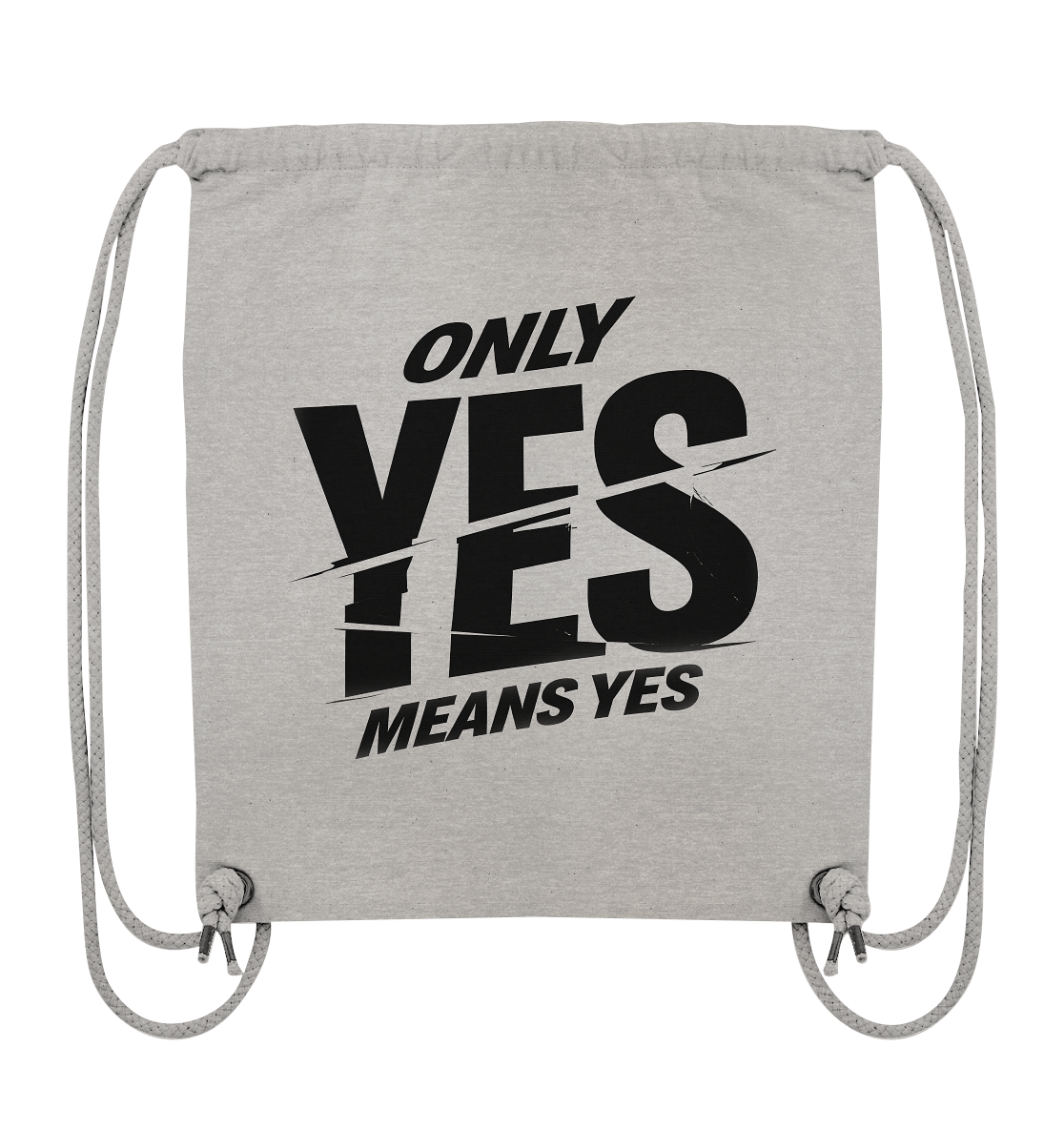 Only yes means yes (Schwarz) - Sportbeutel