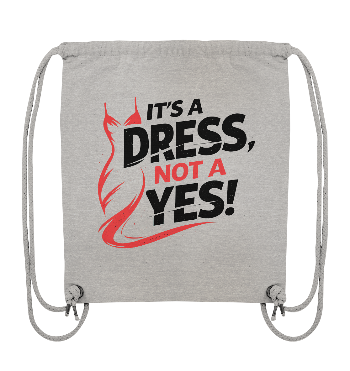 It's a dress, not a yes (Schwarz/rot) - Sportbeutel