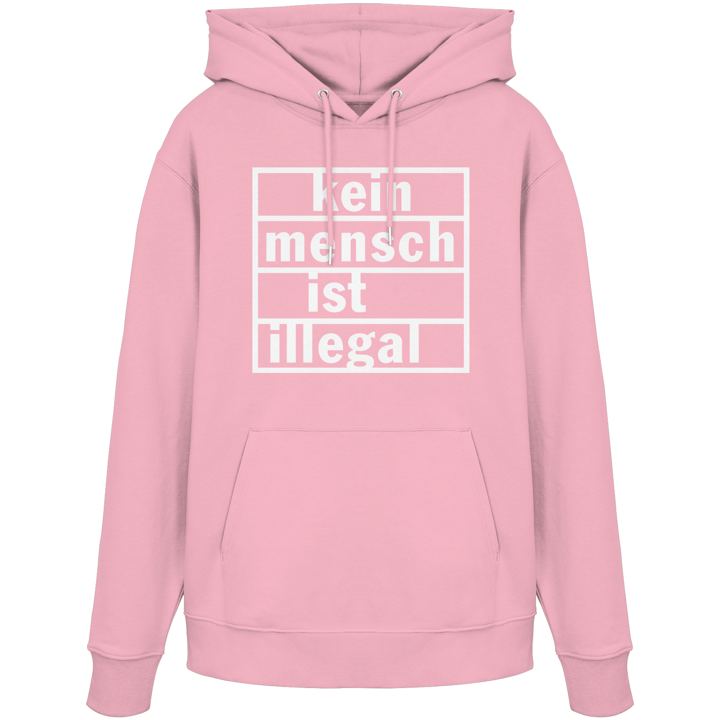 Kein Mensch ist illegal (Weiß) - Hoodie