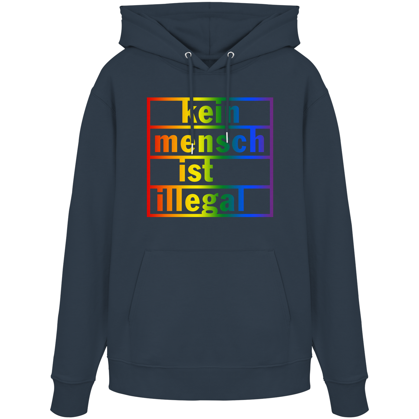 Kein Mensch ist illegal (Regenbogen) - Hoodie
