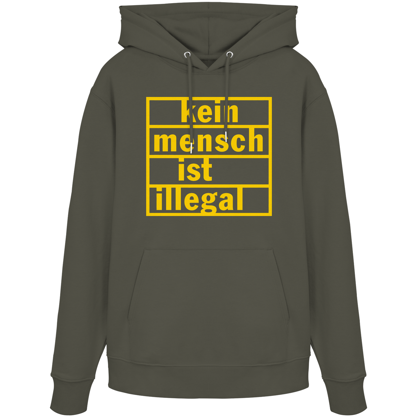 Kein Mensch ist illegal (Gelb) - Hoodie