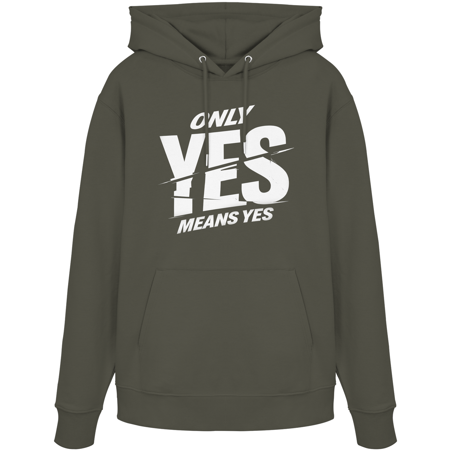 Only yes means yes (Weiß) - Hoodie