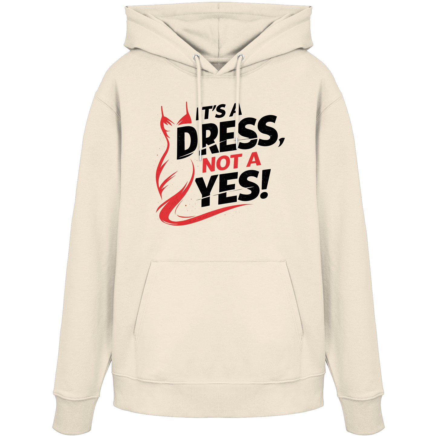 It's a dress, not a yes (Schwarz/rot) - Hoodie