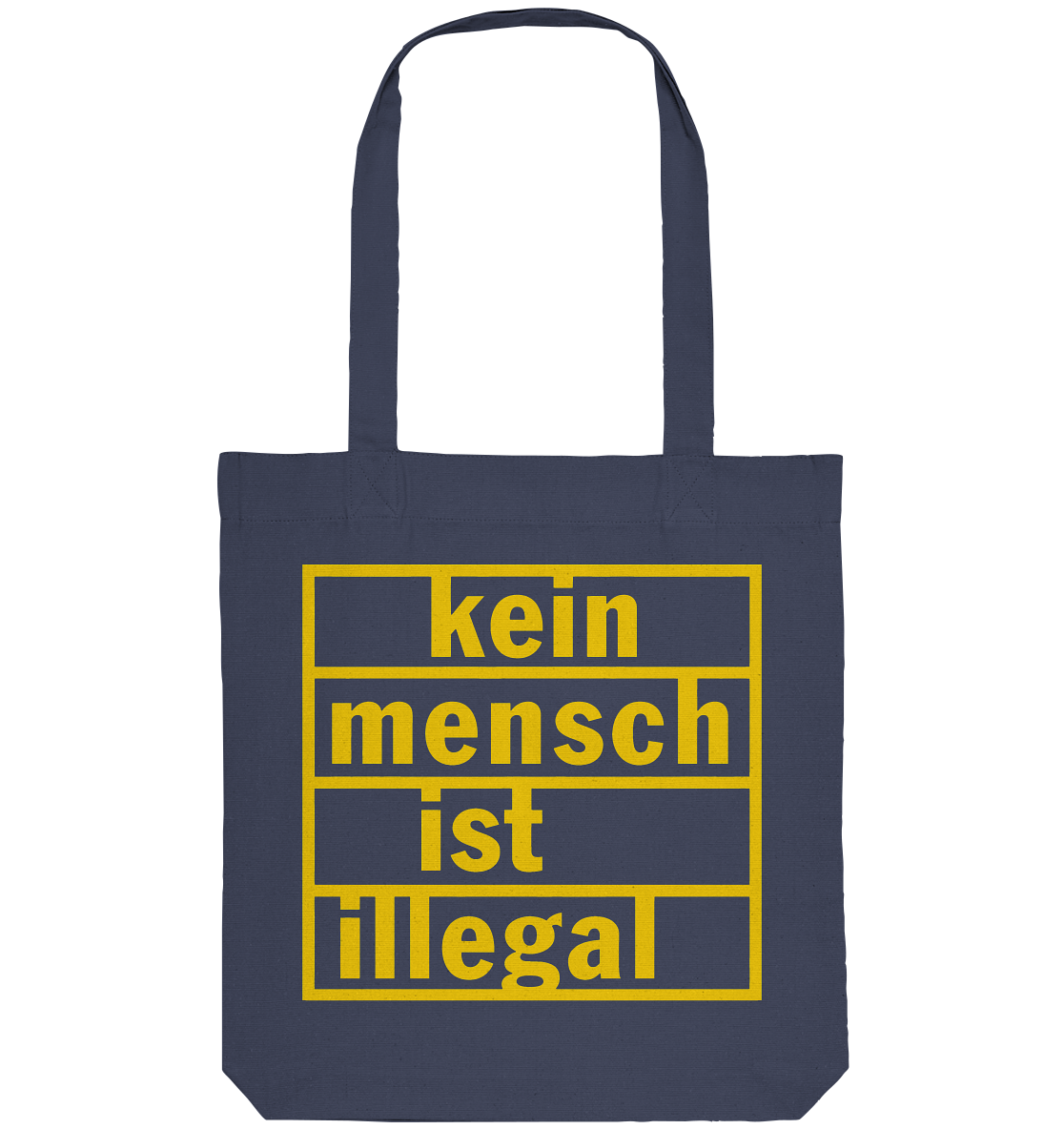 Kein Mensch ist illegal (Gelb) - Tragetasche