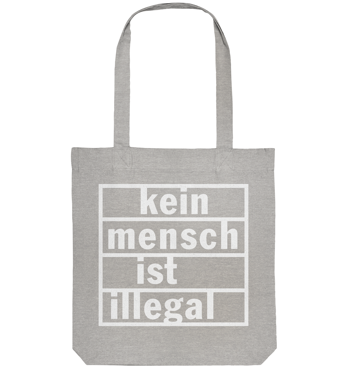 Kein Mensch ist illegal (Weiß) - Tragetasche