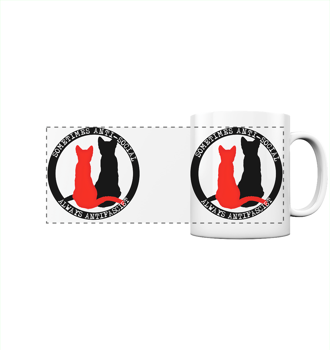 Sometimes Anti-social - Panorama-Tasse