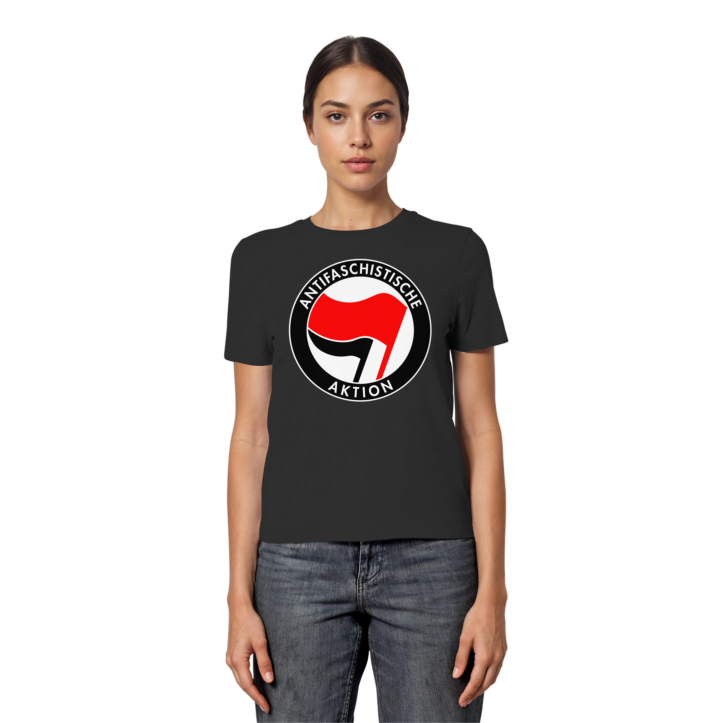 Antifaschistische Aktion - Tailliertes T-Shirt