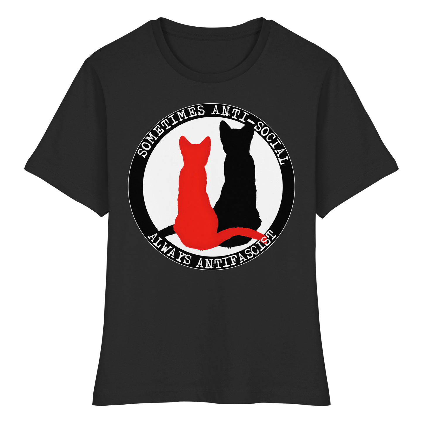 Sometimes Anti-social - Tailliertes T-Shirt