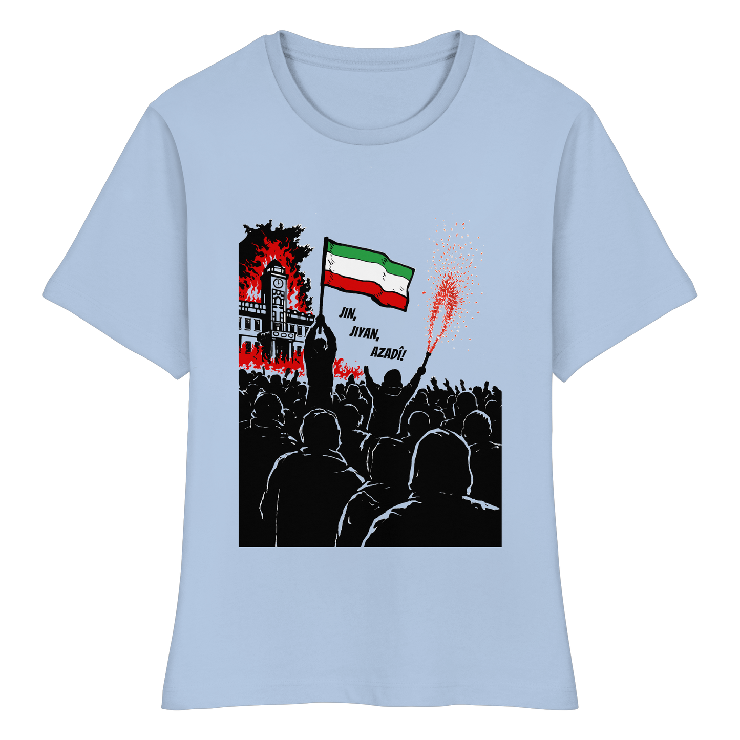 Jin, Jiyan, Azadi! - Tailliertes T-Shirt