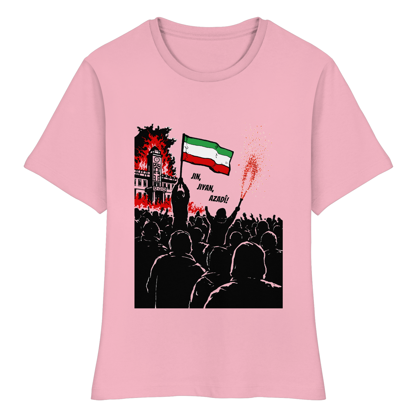 Jin, Jiyan, Azadi! - Tailliertes T-Shirt