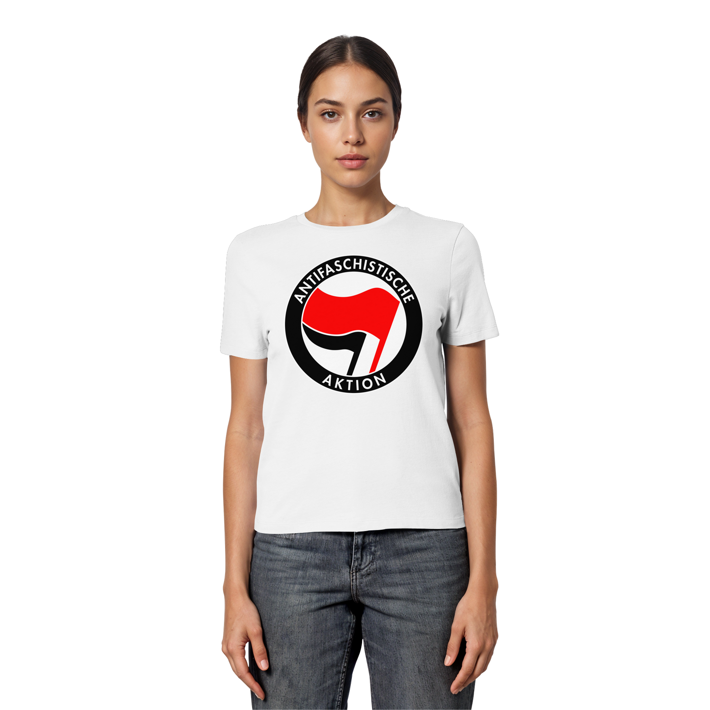 Antifaschistische Aktion - Tailliertes T-Shirt