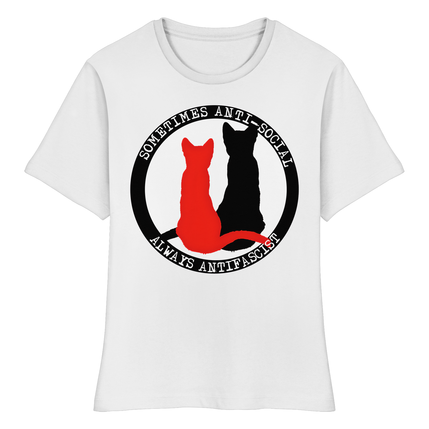 Sometimes Anti-social - Tailliertes T-Shirt