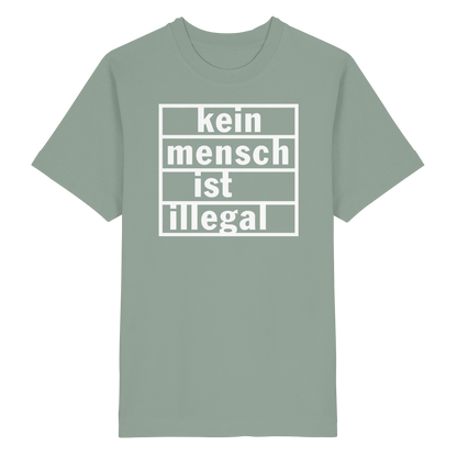Kein Mensch ist illegal (Weiß) - Oversized T-Shirt