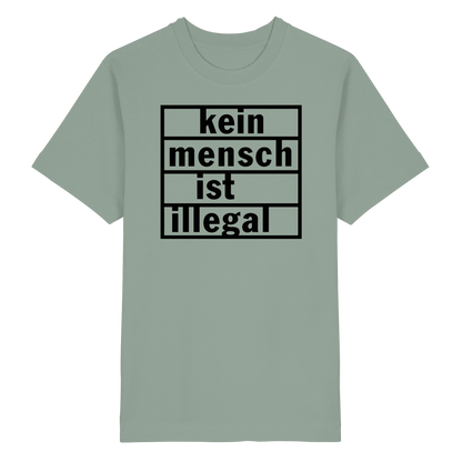 Kein Mensch ist illegal (Schwarz) - Oversized T-Shirt