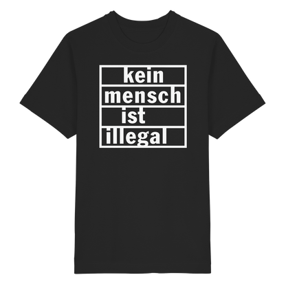 Kein Mensch ist illegal (Weiß) - Oversized T-Shirt