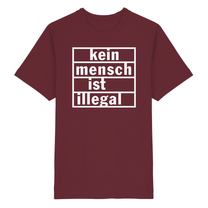 Kein Mensch ist illegal (Weiß) - Oversized T-Shirt