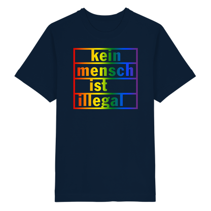 Kein Mensch ist illegal (Regenbogen) - Oversized T-Shirt