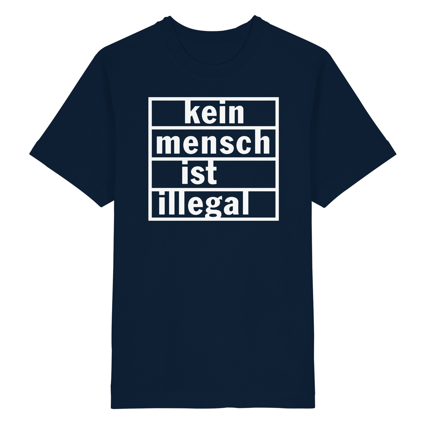 Kein Mensch ist illegal (Weiß) - Oversized T-Shirt