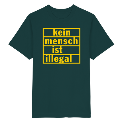 Kein Mensch ist illegal (Gelb) - Oversized T-Shirt