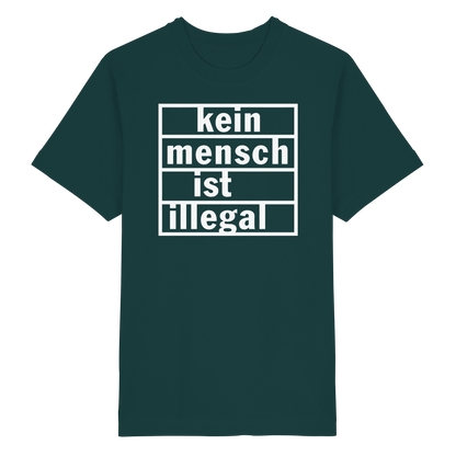 Kein Mensch ist illegal (Weiß) - Oversized T-Shirt