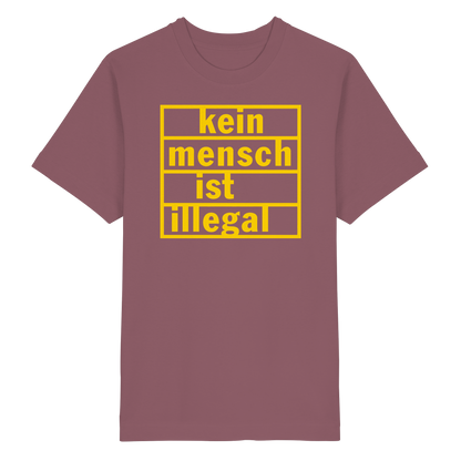 Kein Mensch ist illegal (Gelb) - Oversized T-Shirt