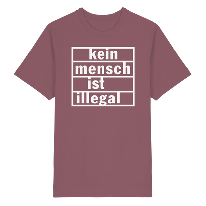Kein Mensch ist illegal (Weiß) - Oversized T-Shirt