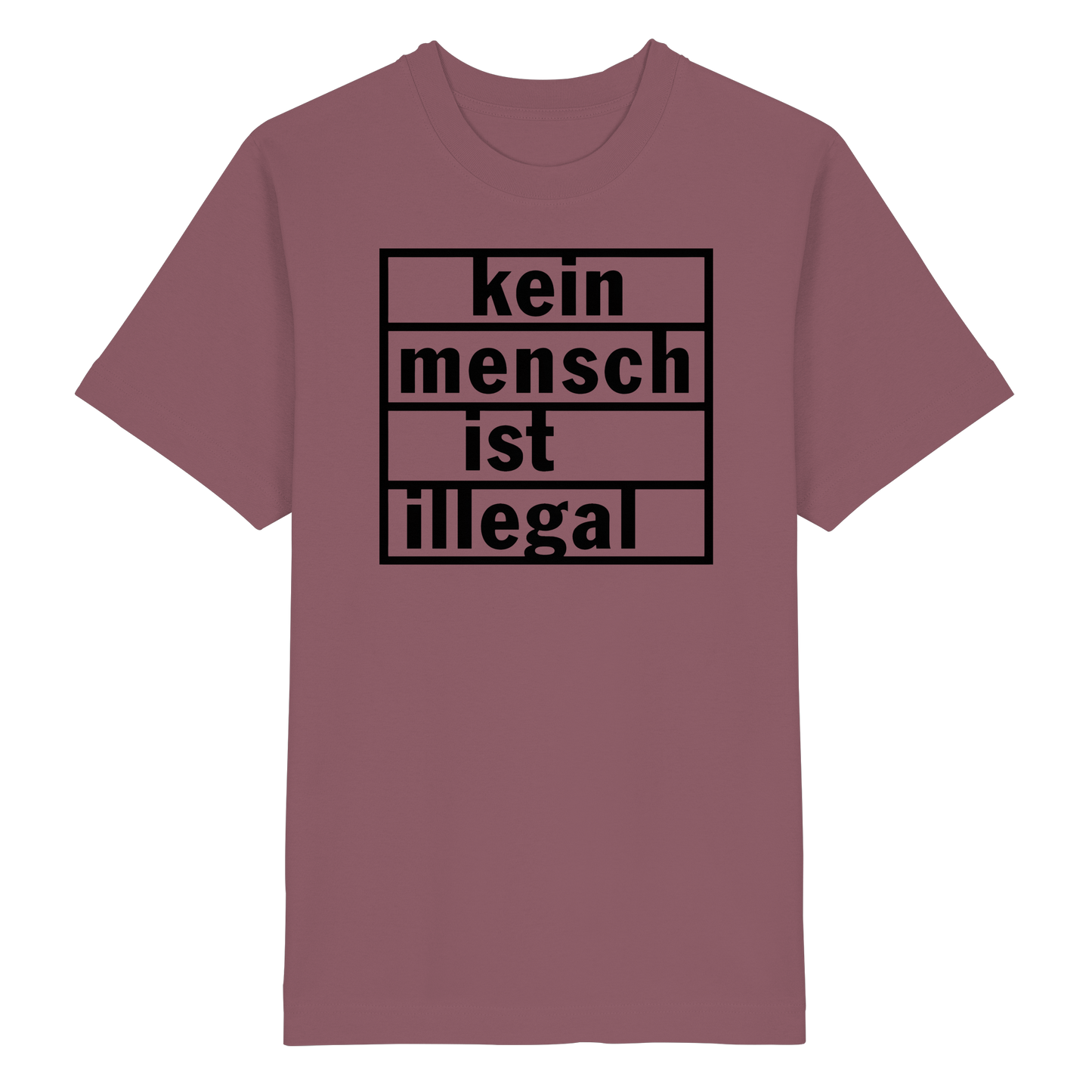 Kein Mensch ist illegal (Schwarz) - Oversized T-Shirt