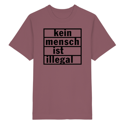 Kein Mensch ist illegal (Schwarz) - Oversized T-Shirt