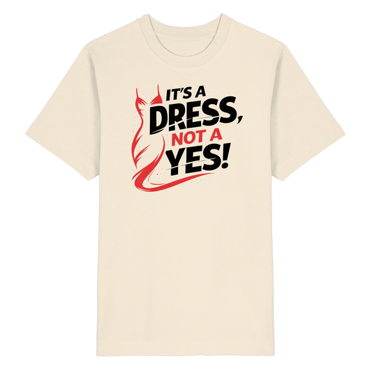 It's a dress, not a yes (Schwarz/rot) - Oversized T-Shirt