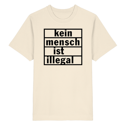Kein Mensch ist illegal (Schwarz) - Oversized T-Shirt