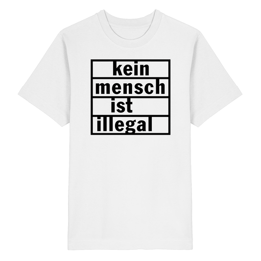 Kein Mensch ist illegal (Schwarz) - Oversized T-Shirt
