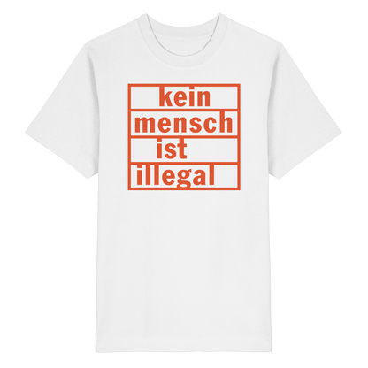 Kein Mensch ist illegal (Orange) - Oversized T-Shirt