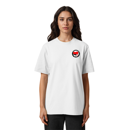Antifaschistische Aktion (Kleiner Druck) - Oversized T-Shirt