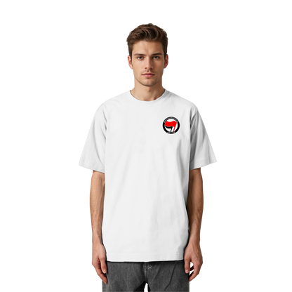 Antifaschistische Aktion (Kleiner Druck) - Oversized T-Shirt