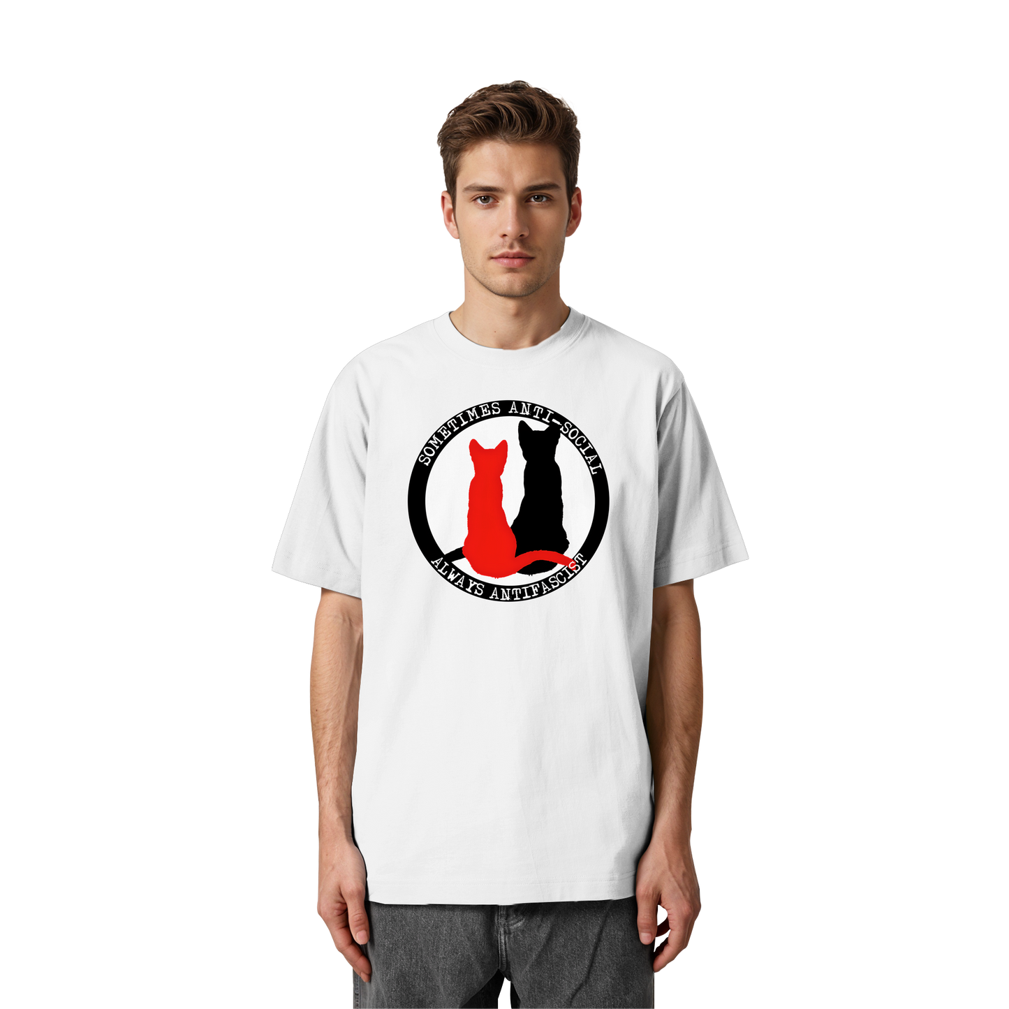 Sometimes Anti-social - Oversized T-Shirt