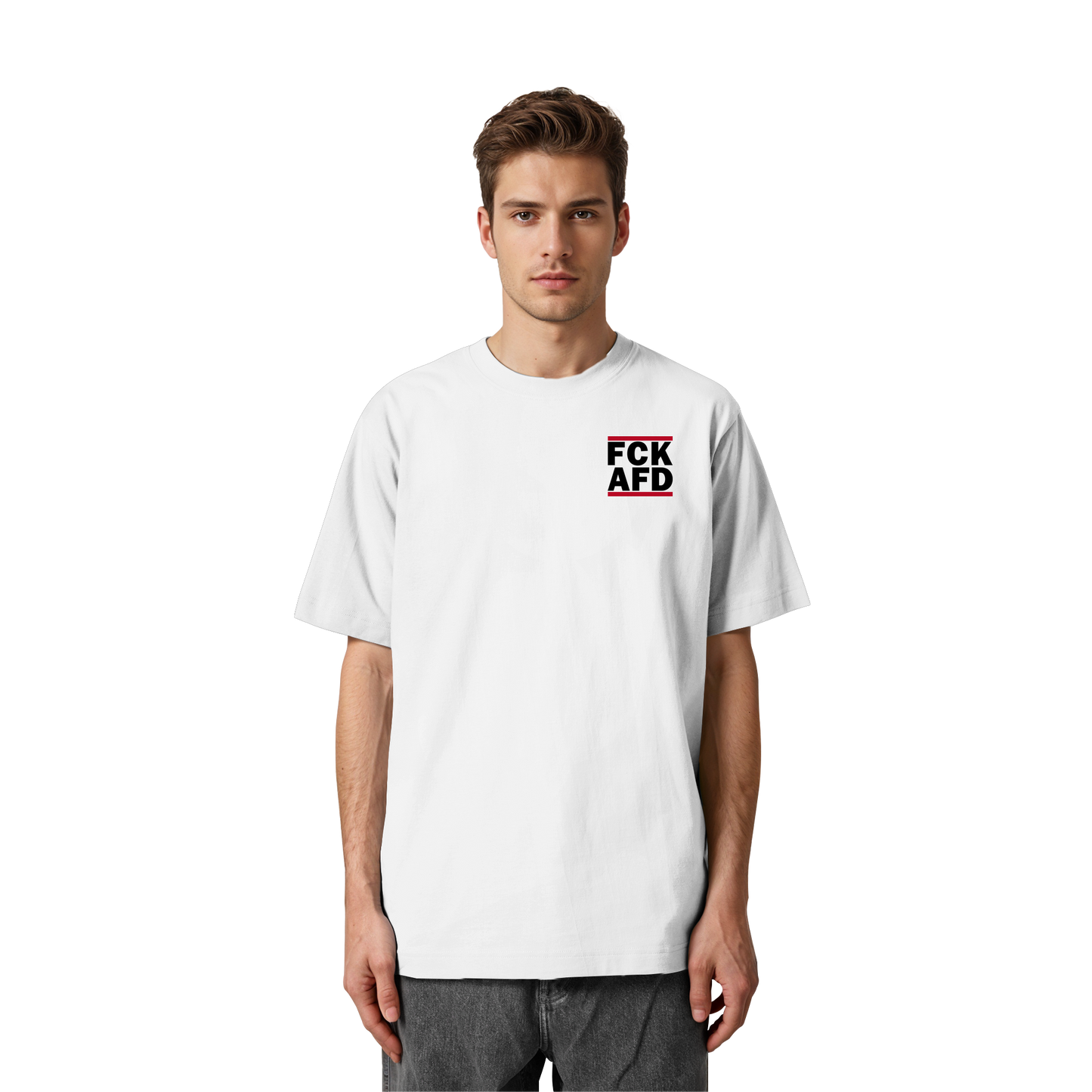 FCK AFD (Kleiner Druck) - Oversized T-Shirt