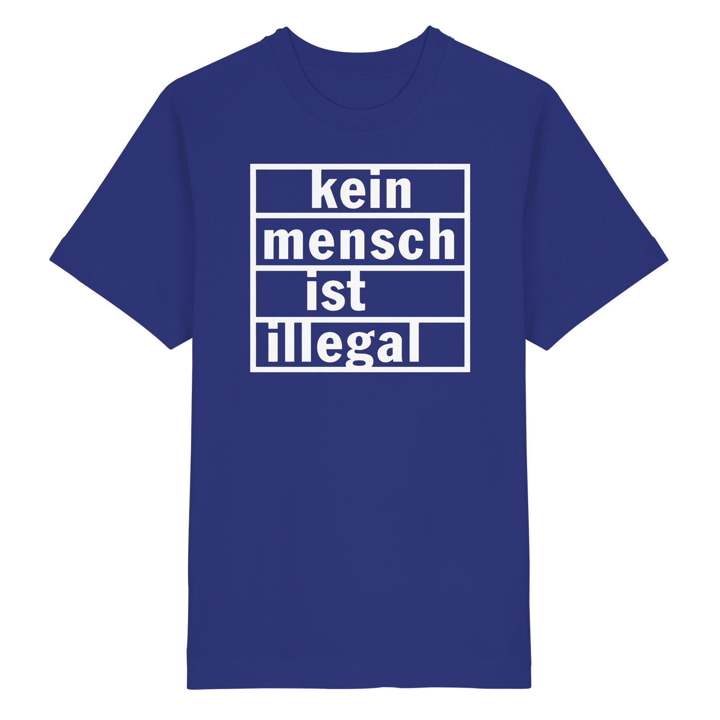 Kein Mensch ist illegal (Weiß) - Oversized T-Shirt