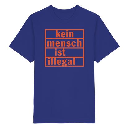Kein Mensch ist illegal (Orange) - Oversized T-Shirt