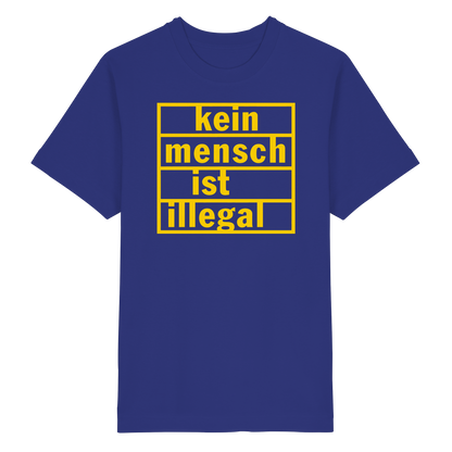 Kein Mensch ist illegal (Gelb) - Oversized T-Shirt