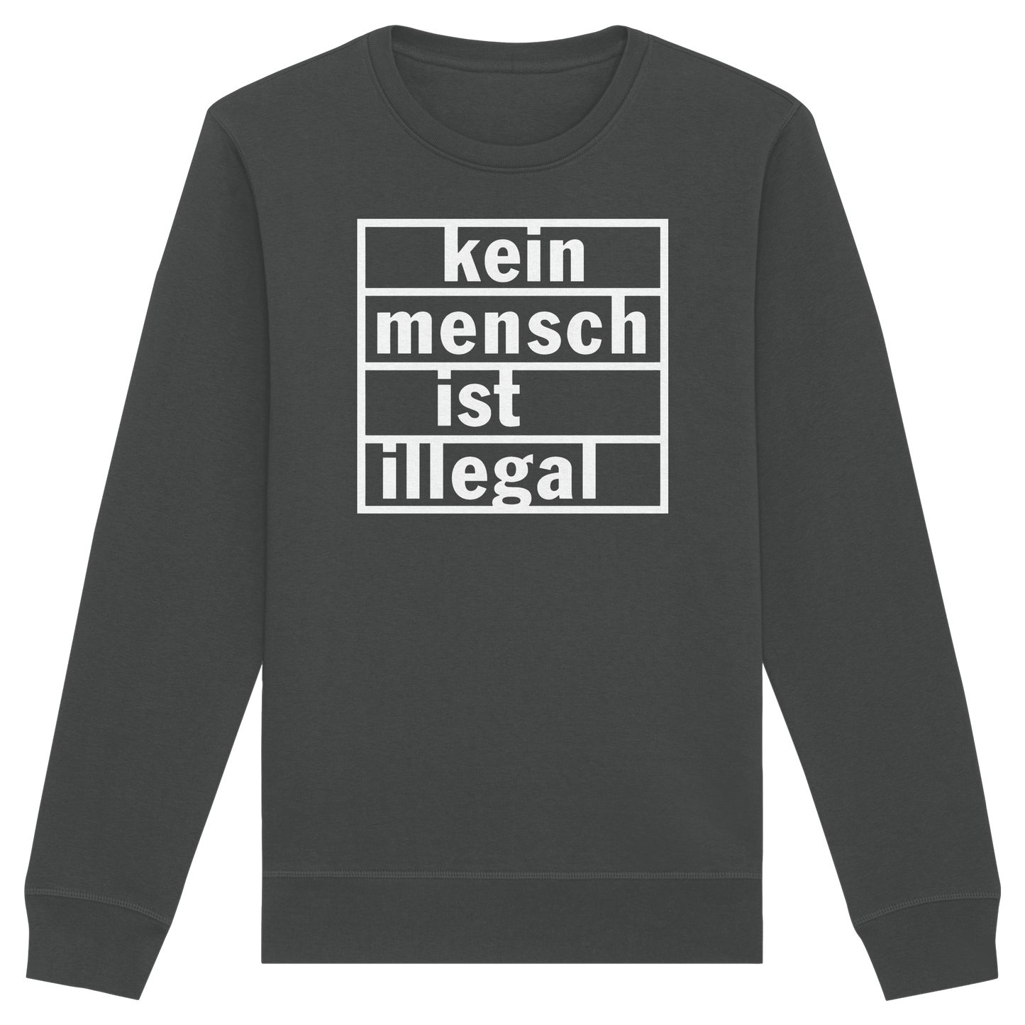 Kein Mensch ist illegal (Weiß) - Sweatshirt