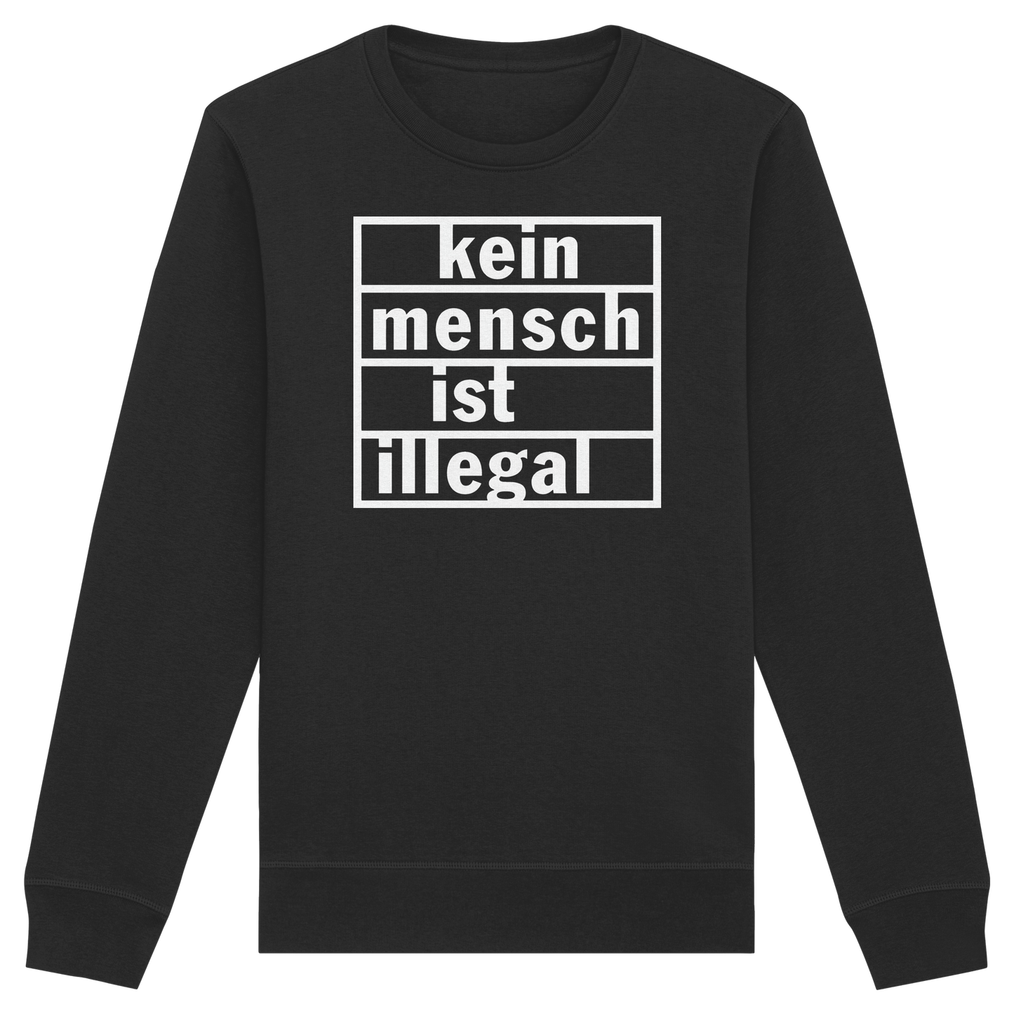Kein Mensch ist illegal (Weiß) - Sweatshirt