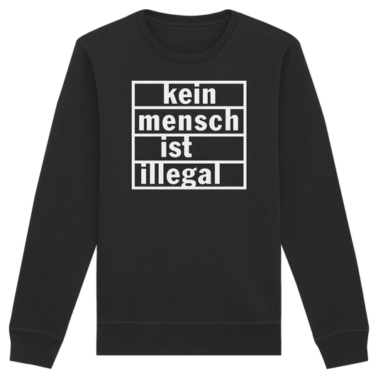 Kein Mensch ist illegal (Weiß) - Sweatshirt