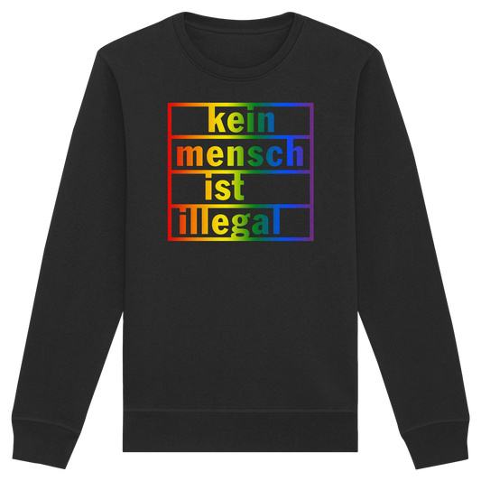 Kein Mensch ist illegal (Regenbogen) - Sweatshirt