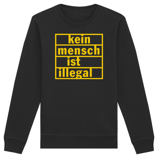 Kein Mensch ist illegal (Gelb) - Sweatshirt