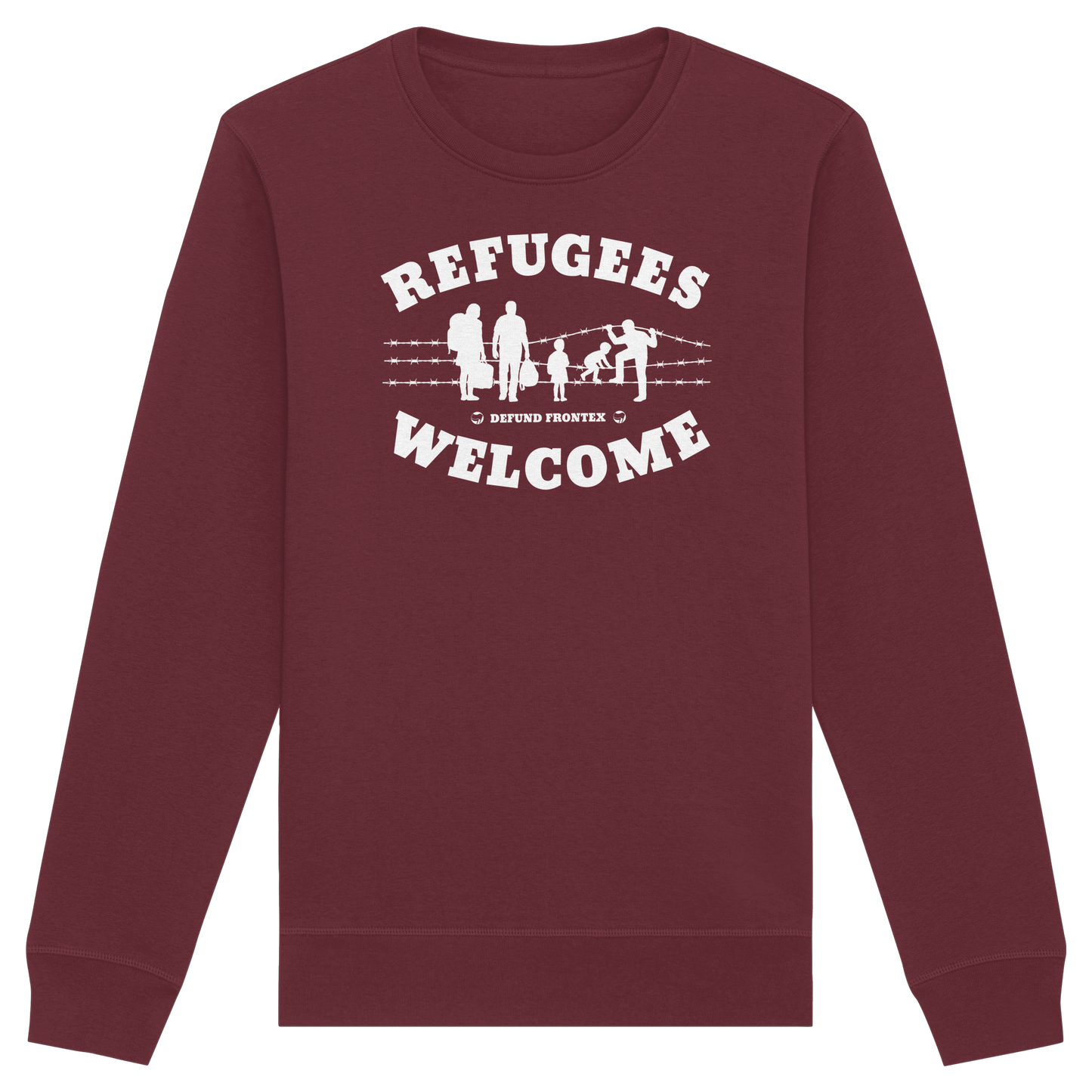 Refugees Welcome on land (Weiß) - Sweatshirt