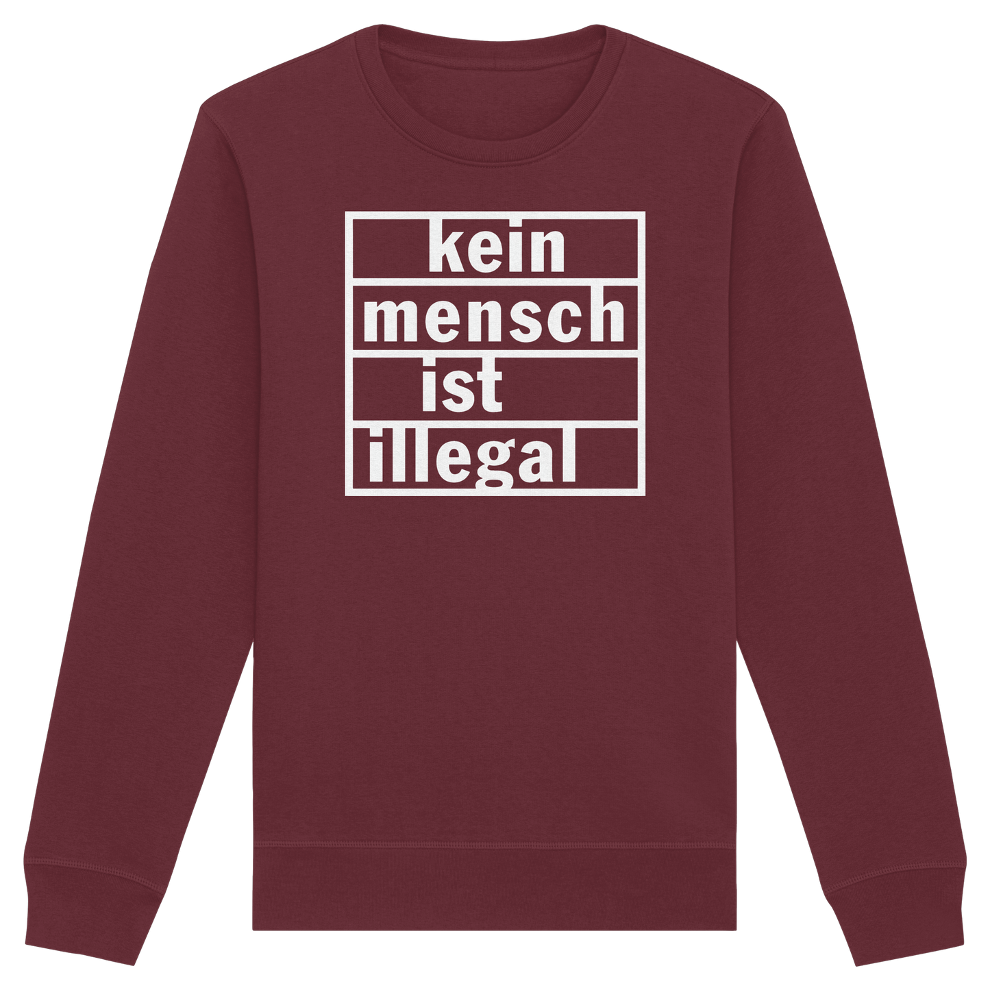 Kein Mensch ist illegal (Weiß) - Sweatshirt